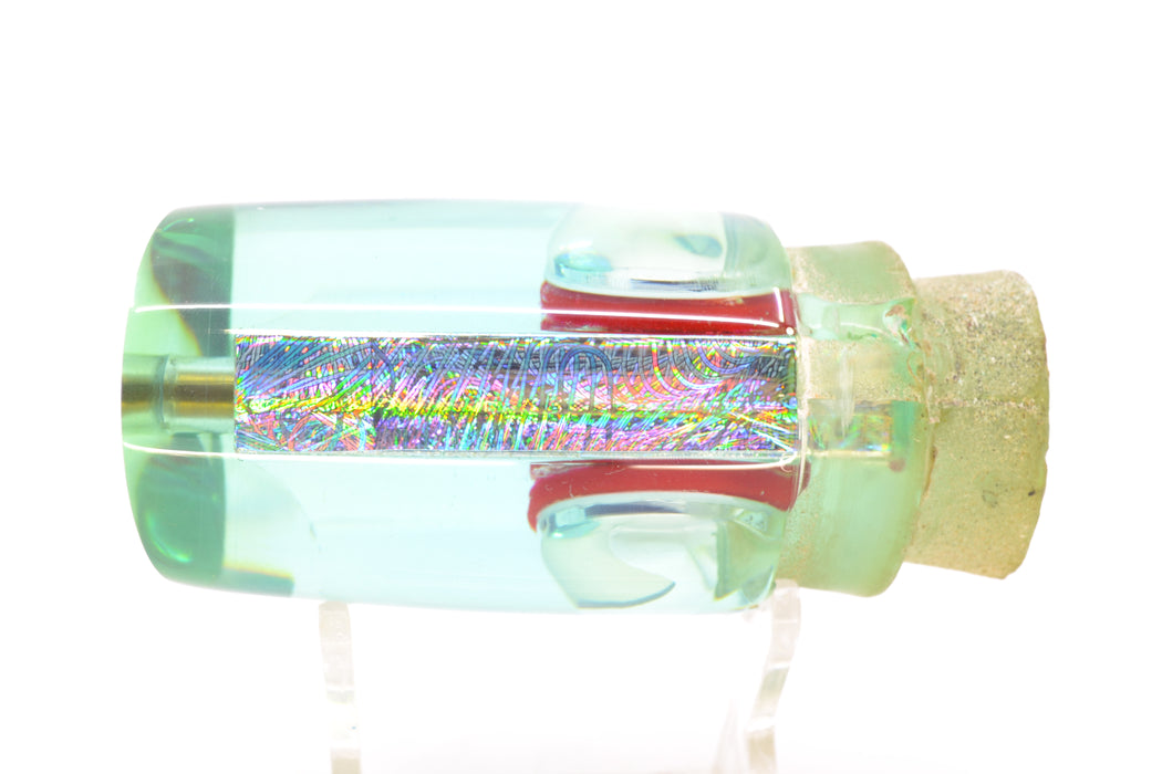 Joe Yee Ice Blue Rainbow Swirl Teddy Bear Eyes 501 12" 5oz