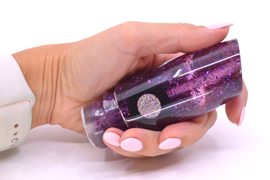 Joe Yee Lures by KEGZ Transparent Purple Rainbow Flake Medium Plunger 12" 4.5oz