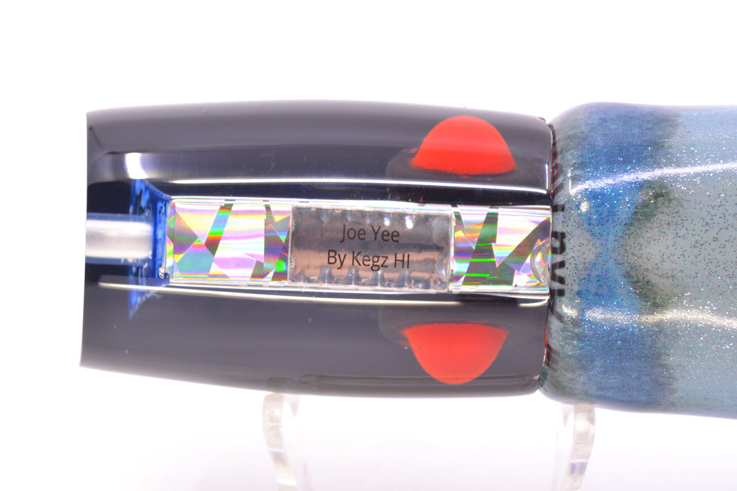 Joe Yee Lures by KEGZ Silver Rainbow Flake Black Back Eyes 501 12" 6.7oz FT Vinyl