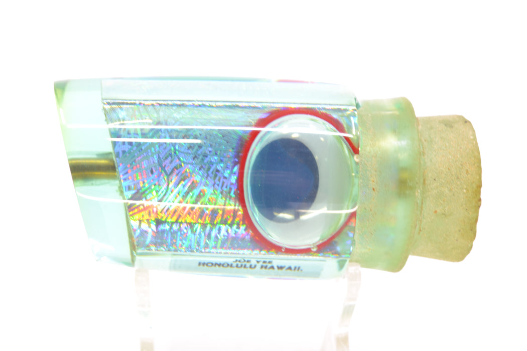 Joe Yee Ice Blue Rainbow Swirl Teddy Bear Eyes 501 12" 5oz