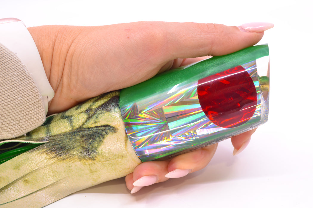 Koya Lures Silver Starburst Green Back JP Large Lunger 14" 9oz ALV Vinyl Green Mackerel GZE