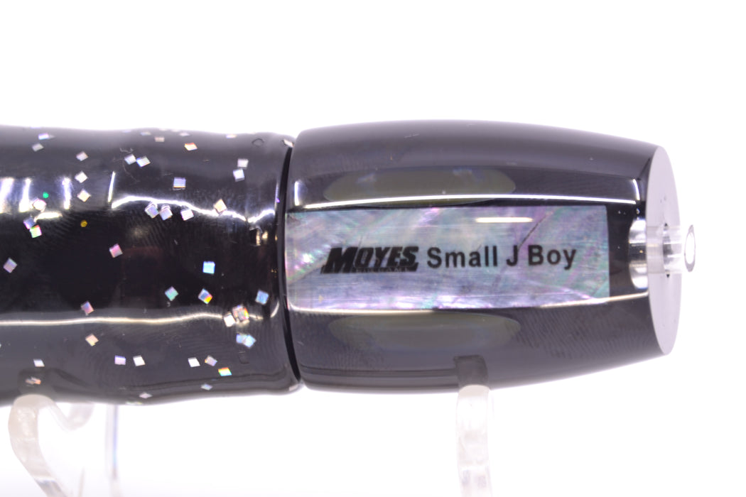 Moyes Lures Black Pearl Black Back Small J-Boy 9" 3.5oz Skirted Black/Purple
