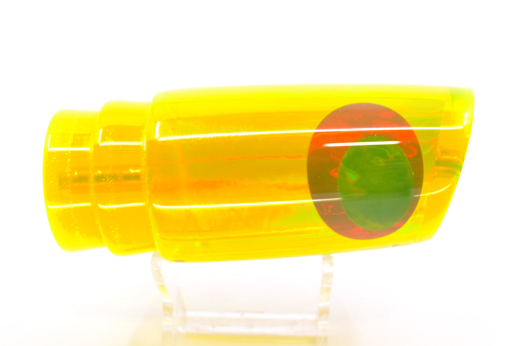 Koya Lures Yellow Rainbow Black-Red Eyes JP Large Lunger 14" 7.5oz GZE