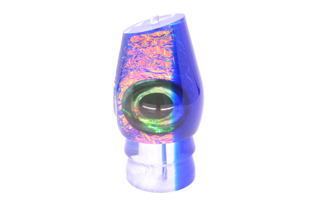 Moyes Lures Blue-Pink Dichro Blue Back Taxi Eyes XL Sumo 16" 13oz