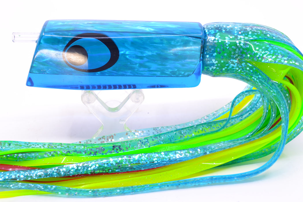 Marlinstar Blue Awabi Lead Medium Tomahawk FMJ 9"+ 11.4oz Skirted Blue/Green-Yellow GZE