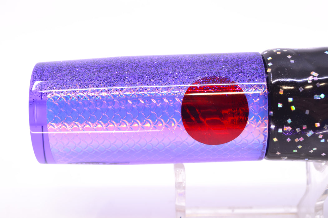 TANTRUM Lures Purple Rainbow Scale Medium AMN 9" 4.3oz Skirted Black/Purple GZE