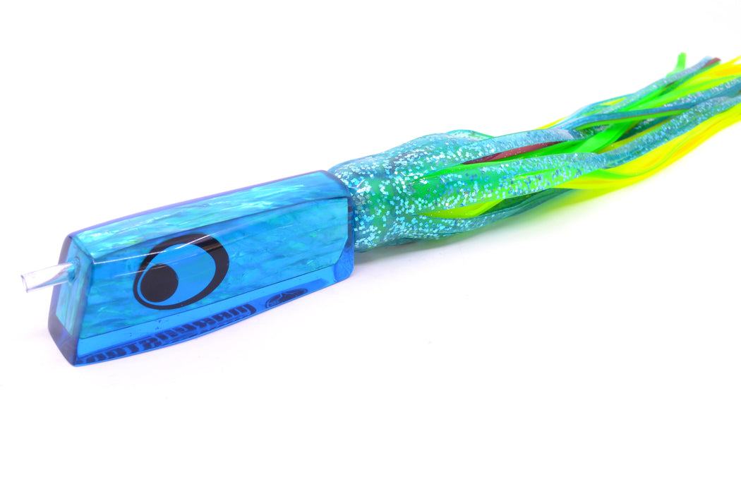 Marlinstar Blue Awabi Lead Medium Tomahawk FMJ 9"+ 11.4oz Skirted Blue/Green-Yellow GZE