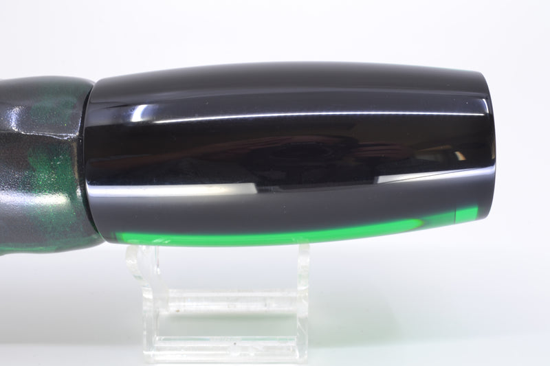 Moyes Lures Green MOP Black Back Taxi Eyes XL Shotgun 14" 11oz FT Vinyl Green Tiger GZE