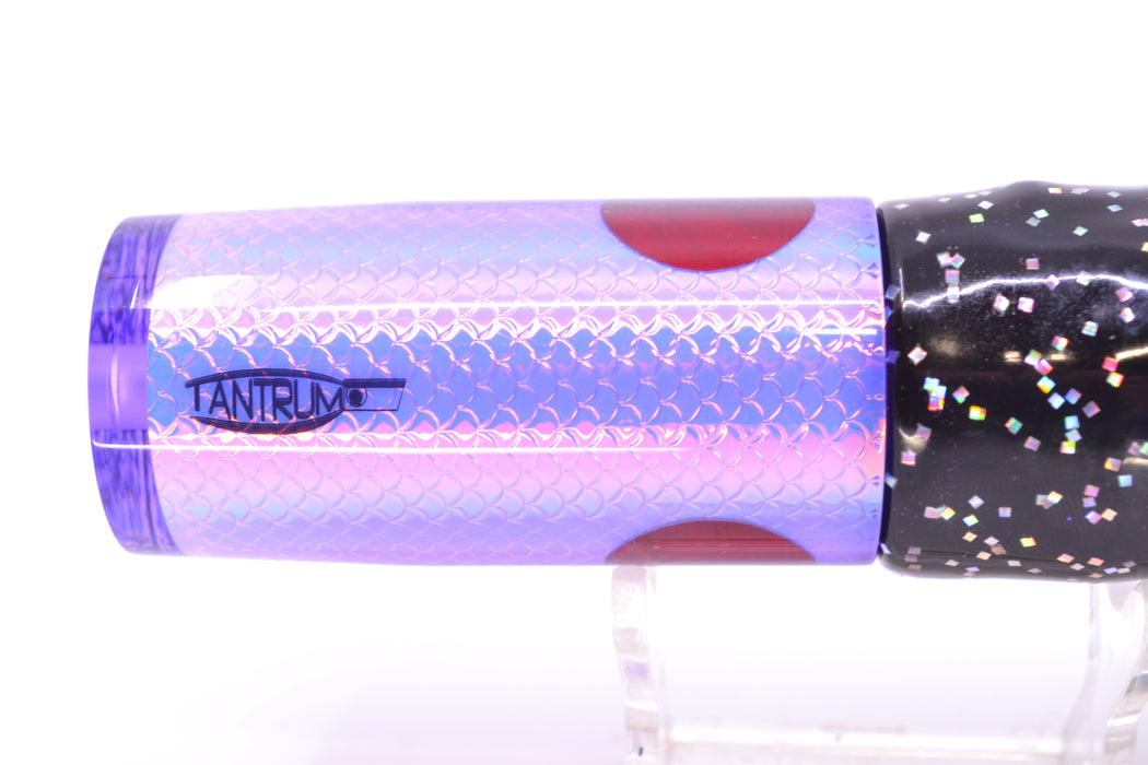 TANTRUM Lures Purple Rainbow Scale Medium AMN 9" 4.3oz Skirted Black/Purple GZE