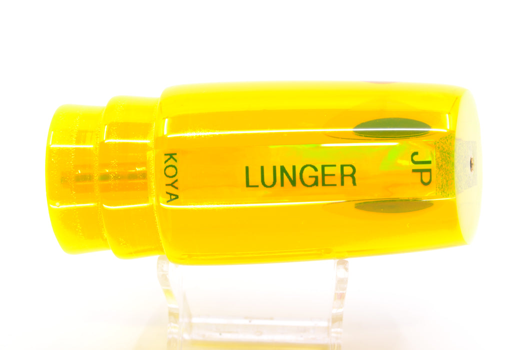 Koya Lures Yellow Rainbow Black-Red Eyes JP Large Lunger 14" 7.5oz GZE