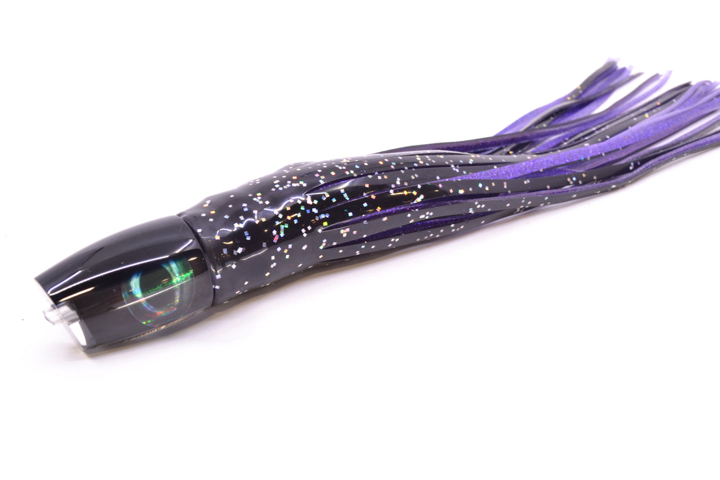 Moyes Lures Black Pearl Black Back Small J-Boy 9" 3.5oz Skirted Black/Purple