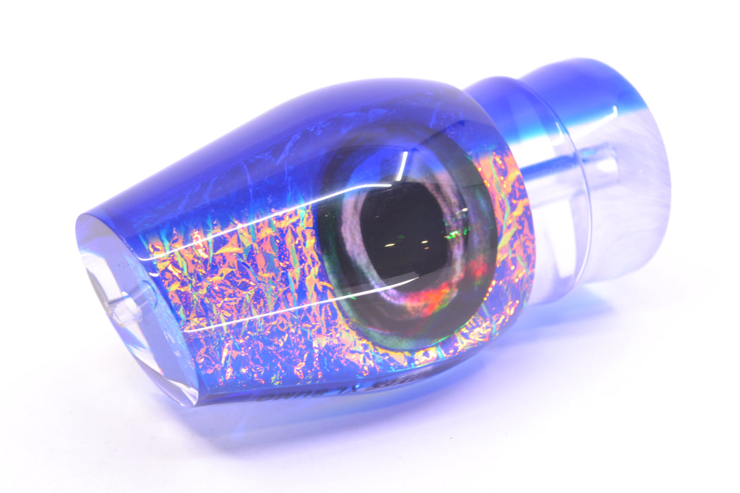 Moyes Lures Blue-Pink Dichro Blue Back Taxi Eyes XL Sumo 16" 13oz