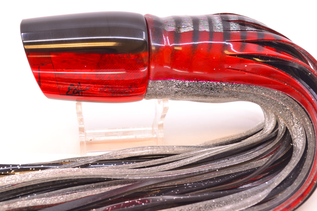 Marlin Magic Red Awabi Black Back Red Eyes Ruckus 12" 11oz Skirted Red Aurora