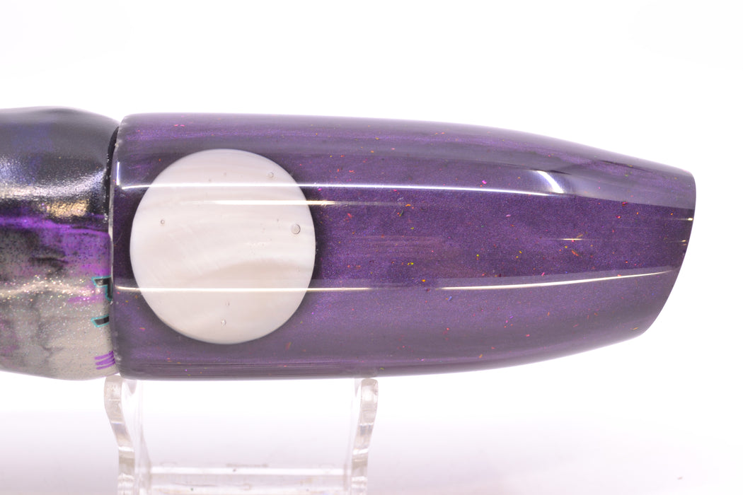 Joe Yee Lures by KEGZ Purple Pearl Real Shell Eyes Super Plunger 14" 10.2oz FT Vinyl