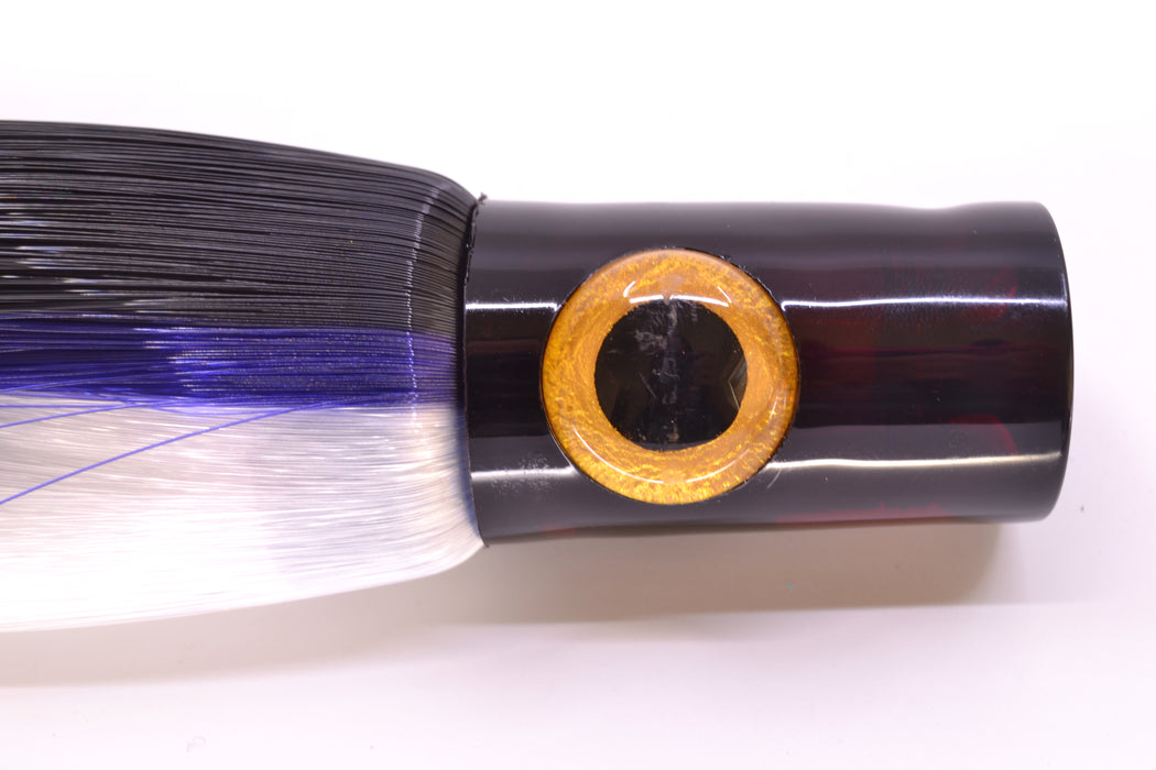 Iland Lures Black-Purple-Crystal Hair Black Head Iland Express 10.5" 3oz EX225-BK/PL/CY GZE