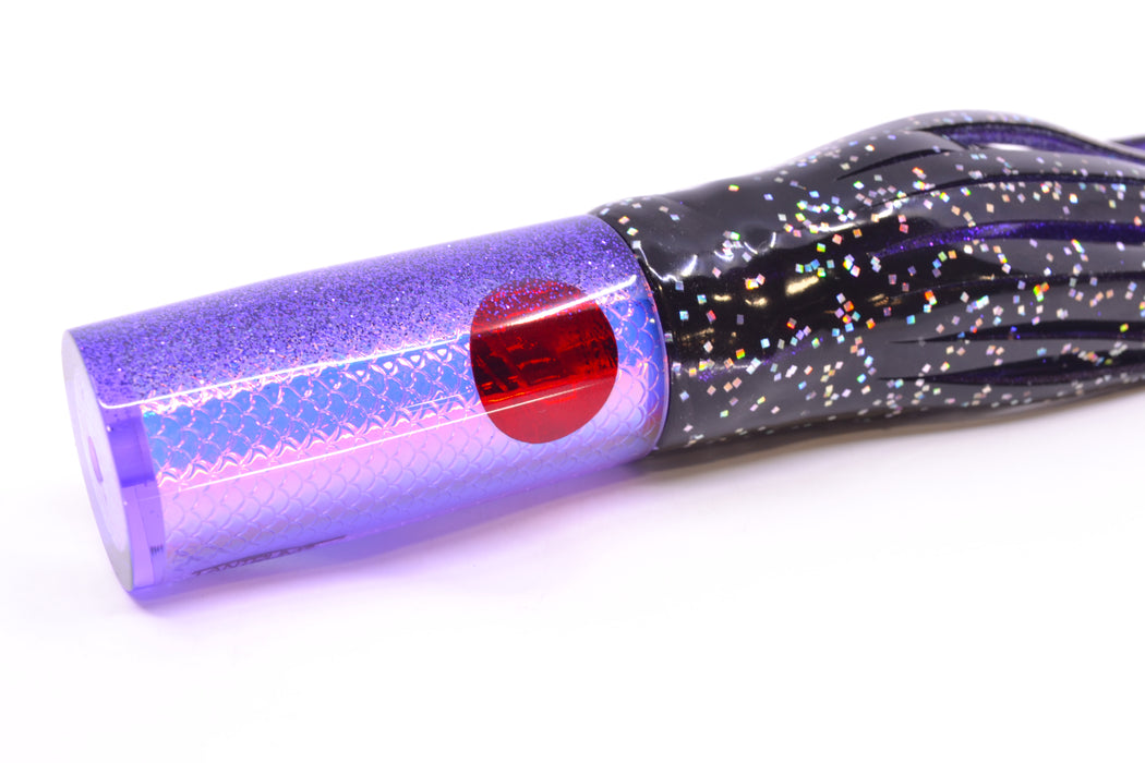TANTRUM Lures Purple Rainbow Scale Medium AMN 9" 4.3oz Skirted Black/Purple GZE