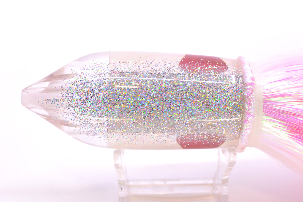 TANTRUM Lures White MOP Silver Glitter Back Large JetPack Bullet 12" 10.2oz Strobez GZE