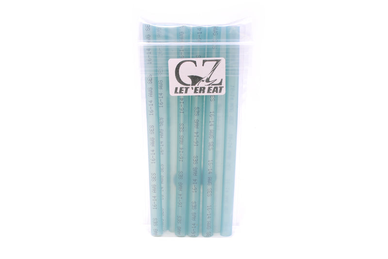 Magic Heat Shrink Tubing 6" Length x 0.245" 10pk Blue (Needle Eye Hook Application)