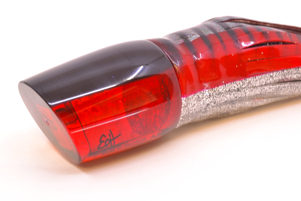 Marlin Magic Red Awabi Black Back Red Eyes Ruckus 12" 11oz Skirted Red Aurora