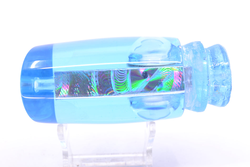 Joe Yee Lures by KEGZ Ice Blue Rainbow Swirl Doll Eyes 501 12" 5oz