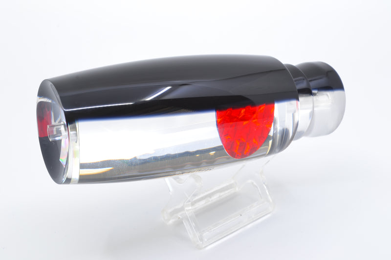 Moyes Lures Clear Mirrored Black Back Red Eyes XL Shotgun 14" 8oz GZE