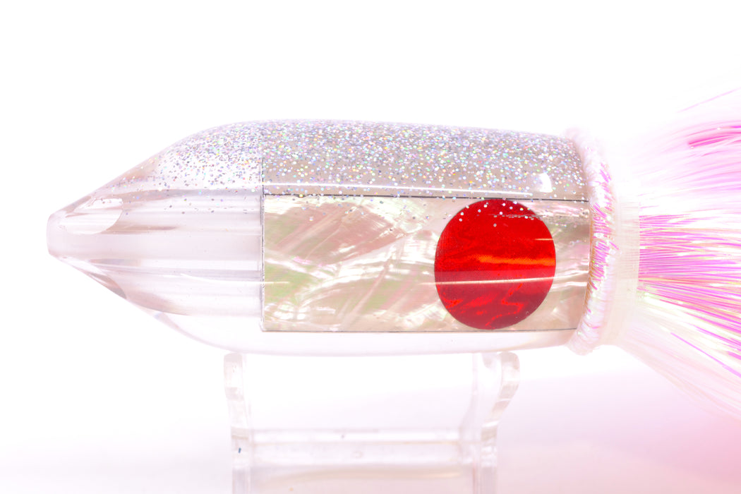 TANTRUM Lures White MOP Silver Glitter Back Large JetPack Bullet 12" 10.2oz Strobez GZE