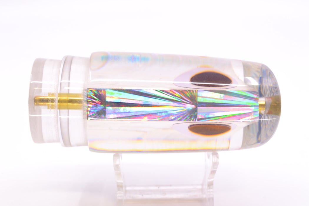 Koya Lures White Angel Wing MOP Black-Red Eyes JP Large Lunger 14" 7.5oz GZE