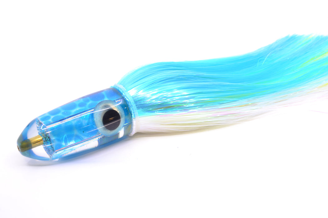 Ganku Lures "Pelagic Trigger V2" Blue Dot MOP Long Bullet 9" 7oz Strobez Ice Blue-White
