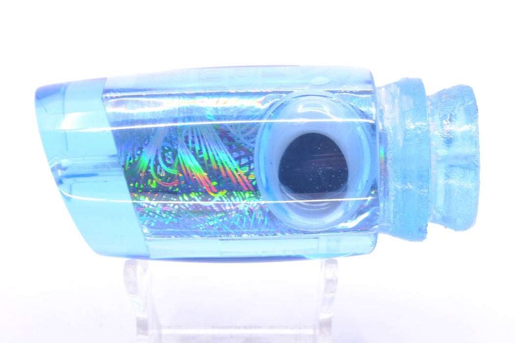 Joe Yee Lures by KEGZ Ice Blue Rainbow Swirl Doll Eyes 501 12" 5oz