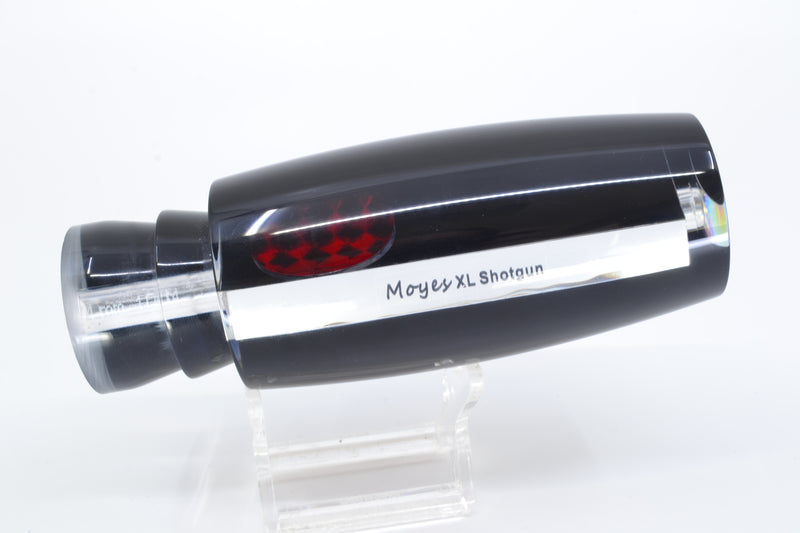 Moyes Lures Clear Mirrored Black Back Red Eyes XL Shotgun 14" 8oz GZE