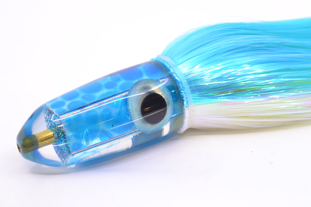 Ganku Lures "Pelagic Trigger V2" Blue Dot MOP Long Bullet 9" 7oz Strobez Ice Blue-White