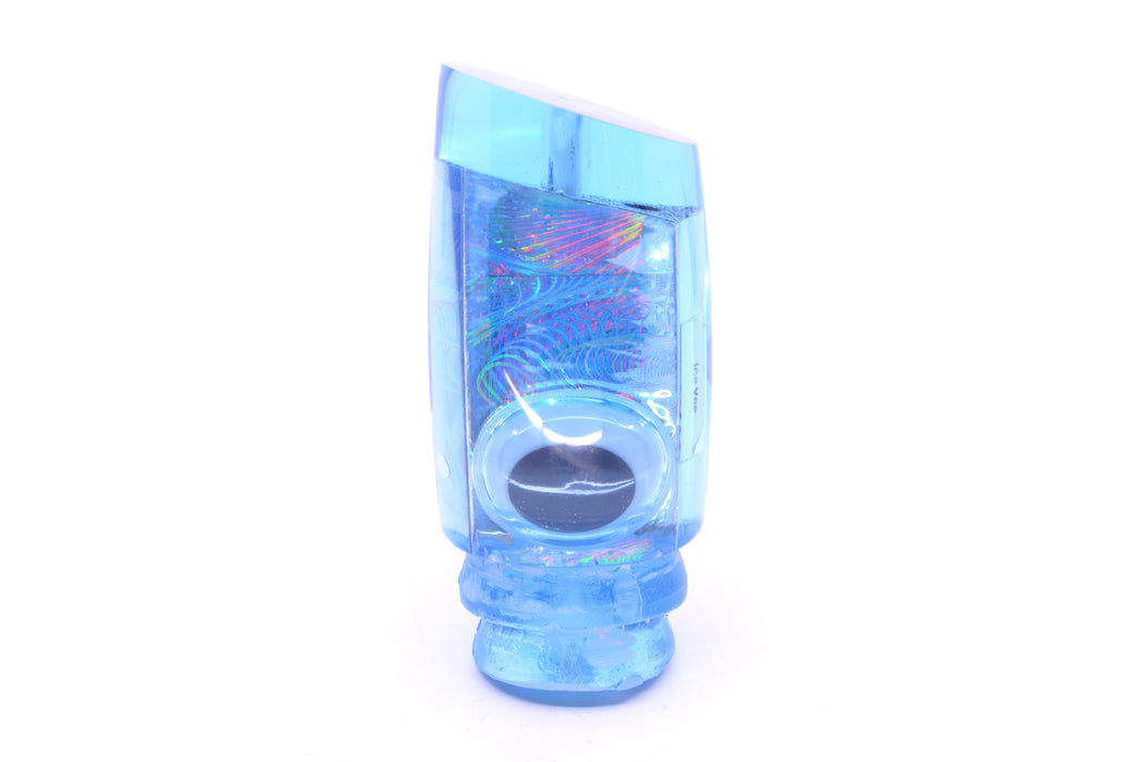 Joe Yee Lures by KEGZ Ice Blue Rainbow Swirl Doll Eyes 501 12" 5oz