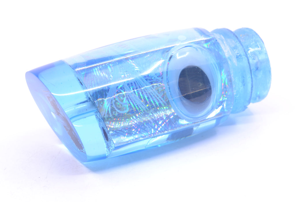 Joe Yee Lures by KEGZ Ice Blue Rainbow Swirl Doll Eyes 501 12" 5oz