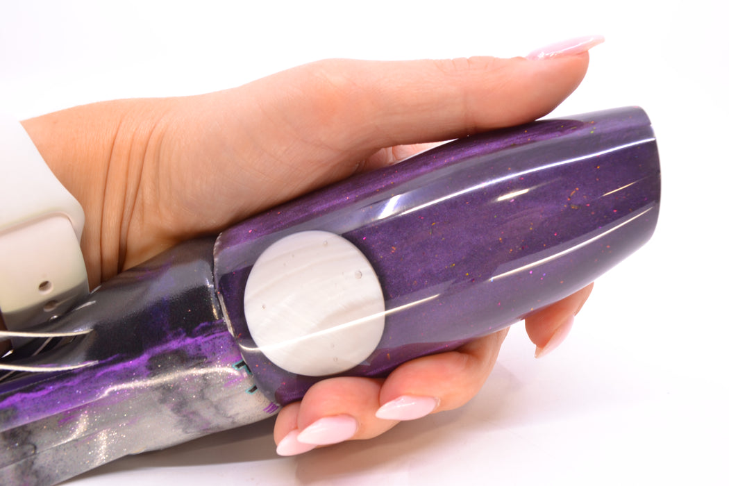 Joe Yee Lures by KEGZ Purple Pearl Real Shell Eyes Super Plunger 14" 10.2oz FT Vinyl