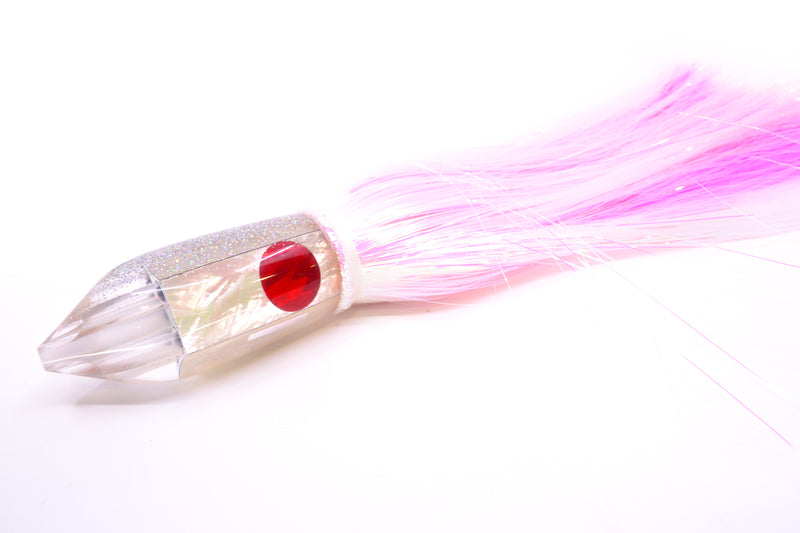 TANTRUM Lures White MOP Silver Glitter Back Large JetPack Bullet 12" 10.2oz Strobez