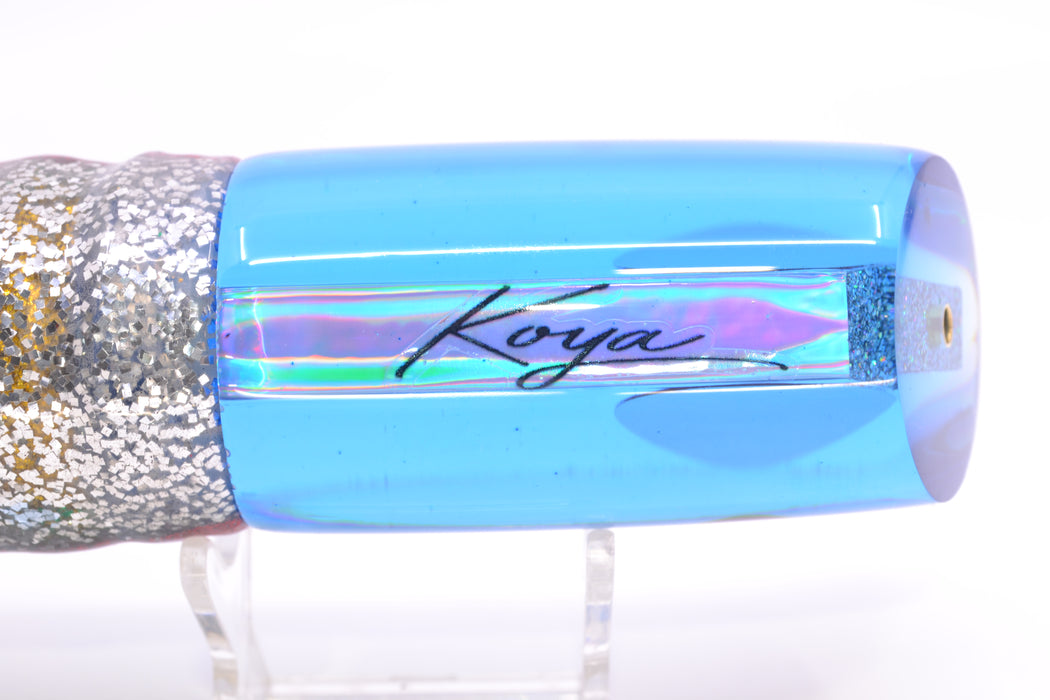 Koya Lures Ice Blue Rainbow Red Eyes Large 614 14" 11oz Skirted Evil