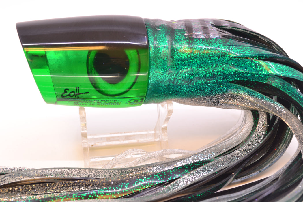 Marlin Magic Green MOP Black Back Taxi Eyes Ruckus 12" 11oz Skirted Green Aurora