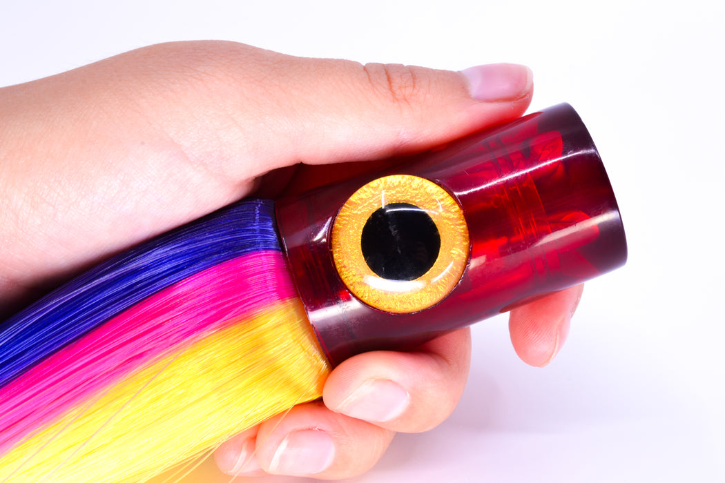 Iland Lures Purple-Pink-Yellow Hair Red Head Iland Express 10.5" 3oz EX223-PL/PK/YL