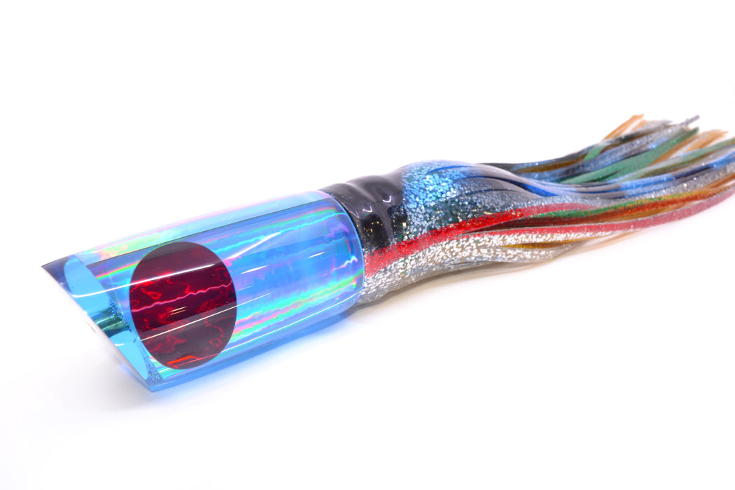 Koya Lures Ice Blue Rainbow Red Eyes Large 614 14" 11oz Skirted Evil