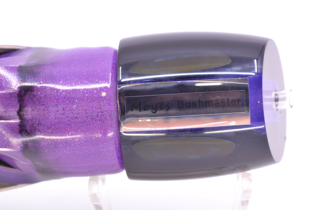 Moyes Lures Purple-Pink Dichro Black Back Bushmaster 12" 7.5oz FT Vinyl Grape Juice