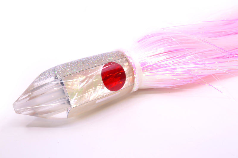 TANTRUM Lures White MOP Silver Glitter Back Large JetPack Bullet 12" 10.2oz Strobez