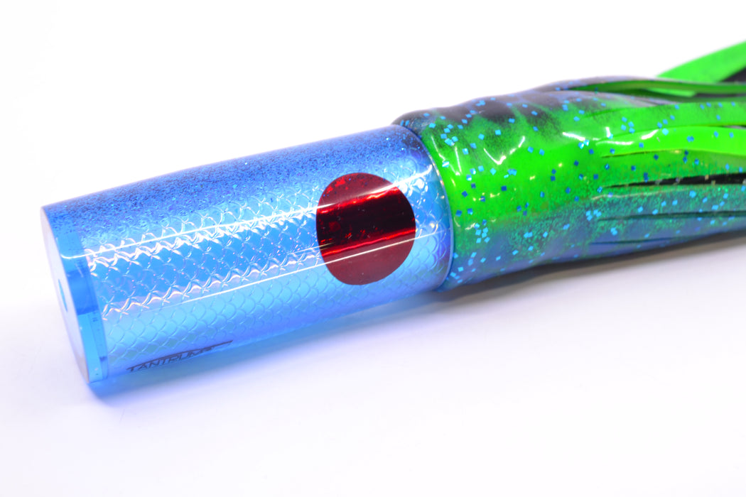 TANTRUM Lures Blue Rainbow Scale Medium AMN 9" 4.3oz Skirted Black Dots-Blue Dots GZE