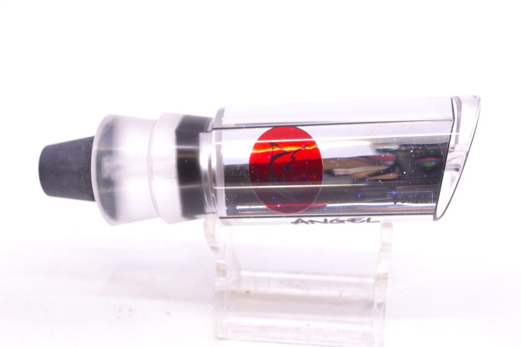 Bonze Lures Clear Mirrored Red Eyes Angel 10" 4.5oz