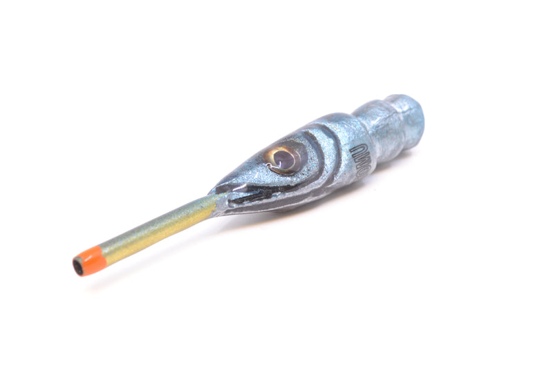 Tsutomu Lures Black with Ice Blue Dots Ballyhoo 5" 2.7oz