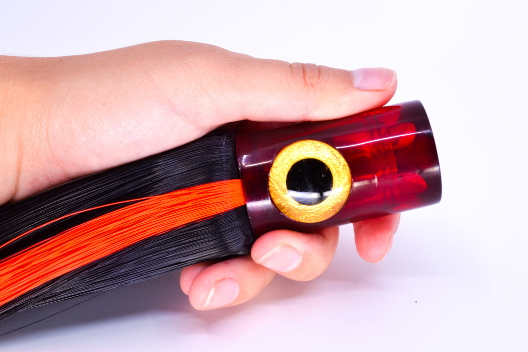 Iland Lures Black-Red Stripe Hair Red Head Iland Express 10.5" 3oz EX223-BK/ERD/BK