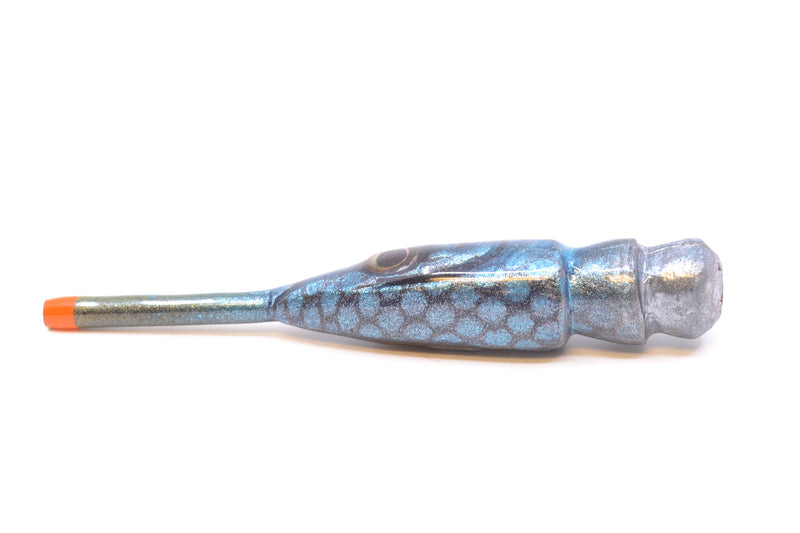 Tsutomu Lures Black with Ice Blue Dots Ballyhoo 5" 2.7oz