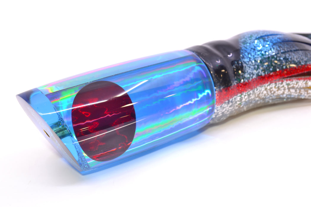 Koya Lures Ice Blue Rainbow Red Eyes Large 614 14" 11oz Skirted Evil