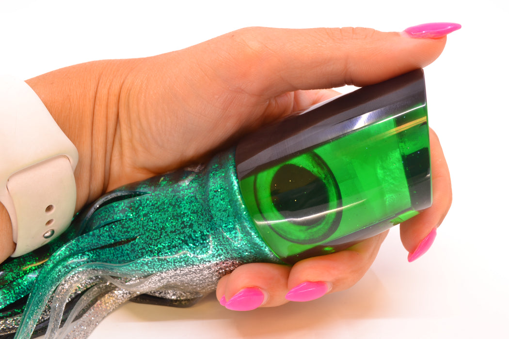 Marlin Magic Green MOP Black Back Taxi Eyes Ruckus 12" 11oz Skirted Green Aurora