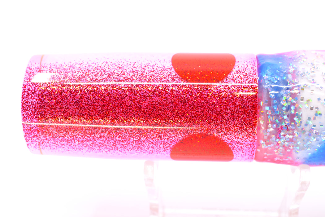 TANTRUM Lures Pink Rainbow Scale Medium AMN 9" 4.3oz Skirted Holo & Blue Bars GZE