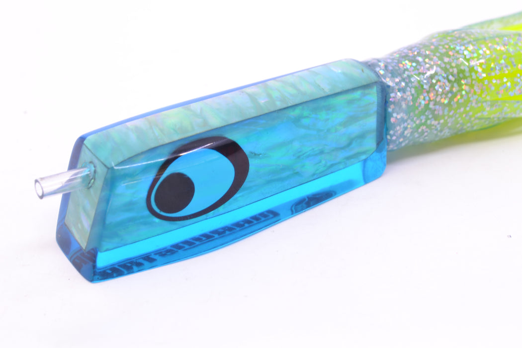 Marlinstar Ice Blue Awabi Lead Medium Tomahawk FMJ 9"+ 11.4oz Skirted Ice Blue/Rainbow GZE